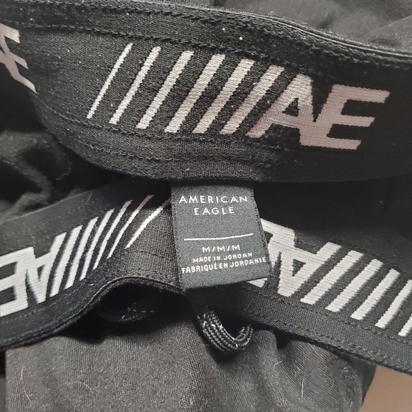 American eagle AE Flex joggers Black medium Sweatpants Gym Workout Running Walk - Picture 2 of 2